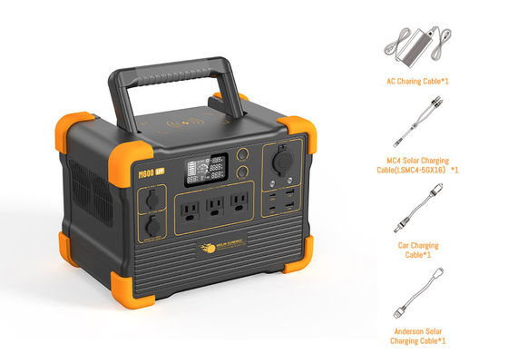 Guter Preis AC/DC/USB-Ausgang LiFePO4 Lithiumbatterie Solargenerator 1200W reiner Sinuswellenumrichter Online