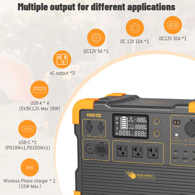 Guter Preis 2200W USV-Solar-Generator mit 1536Wh LFP-Lithium-Batterie, 600W Solarpanel-Eingang und 2 Stunden Ladezeit Online