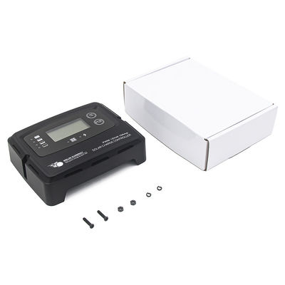 Schwarzer digitaler Solarladungsregler 15A Smart Solar Regulator für Lithiumbatterien
