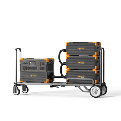 Tragbarer USV-Solar-Generator mit 3072 Wh Batteriekapazität, optionaler externer Batterie und kabellosem Aufladen von Mobilgeräten