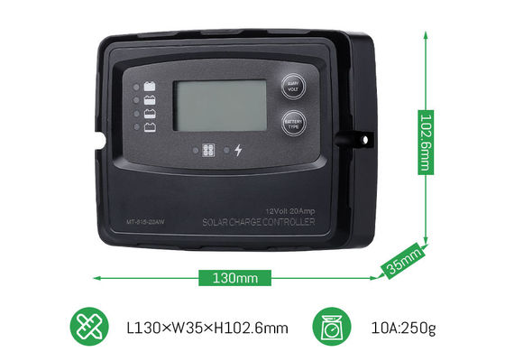 20A 12V 24V Smart PWM Digital Solar Charge Controller für Solarzellen LiFePO4-Batterie
