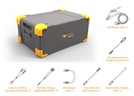 3072Wh externer tragbarer Generator Batteriepaket LiFePO4 tragbares Solarkraftwerk