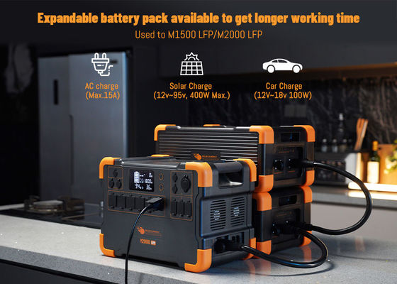 Guter Preis LiFePO4 Portable Generator Battery Pack mit 3072Wh Kapazität, kompakter Konstruktion und mehreren Gleichstrom-Ausgängen für die Solarladung Online