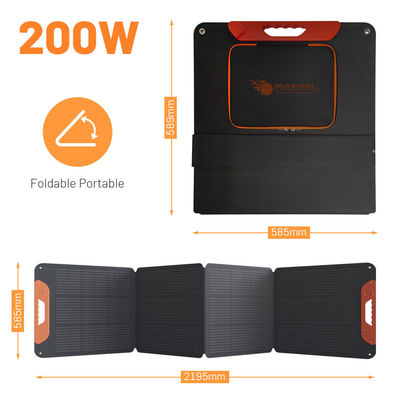 Guter Preis 200W Tragbare Faltbare Solarpanels mit 22% Wirkungsgrad Monokristallinem Silizium und USB-Anschluss Online