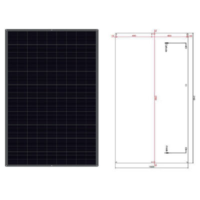 100w Semi-Flexible Solar Panel 12V MC4 Ausgang Flexible Solar Panels für Wohnwagen
